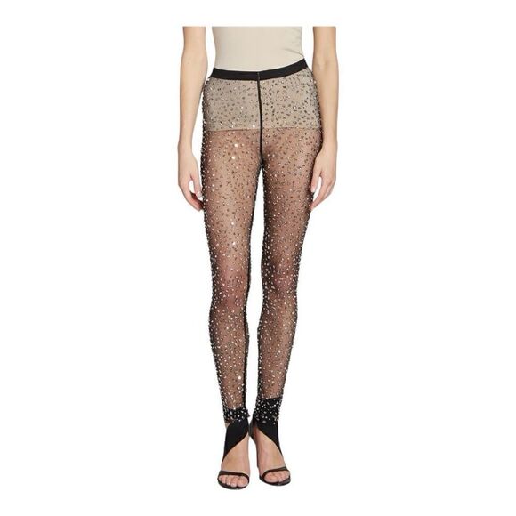 Isabel Marant Tanael Embellished Sheer Leggings Size 1 (Small) with defect - Picture 5 of 13